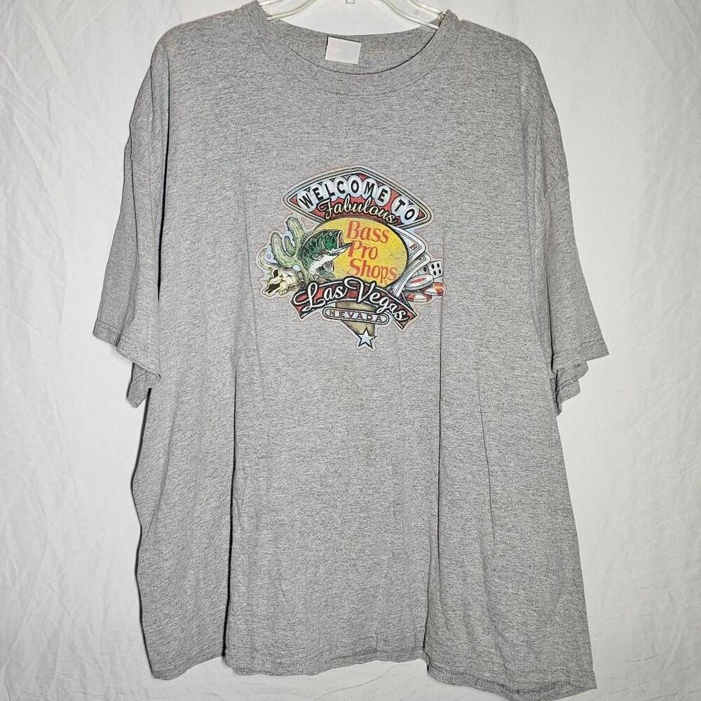 Bass pro shop grey tshirt